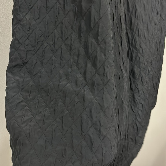 Ann DEMEULEMEESTER Long Black Quilted Drawstring Skirt. Size 40 - Picture 8 of 8